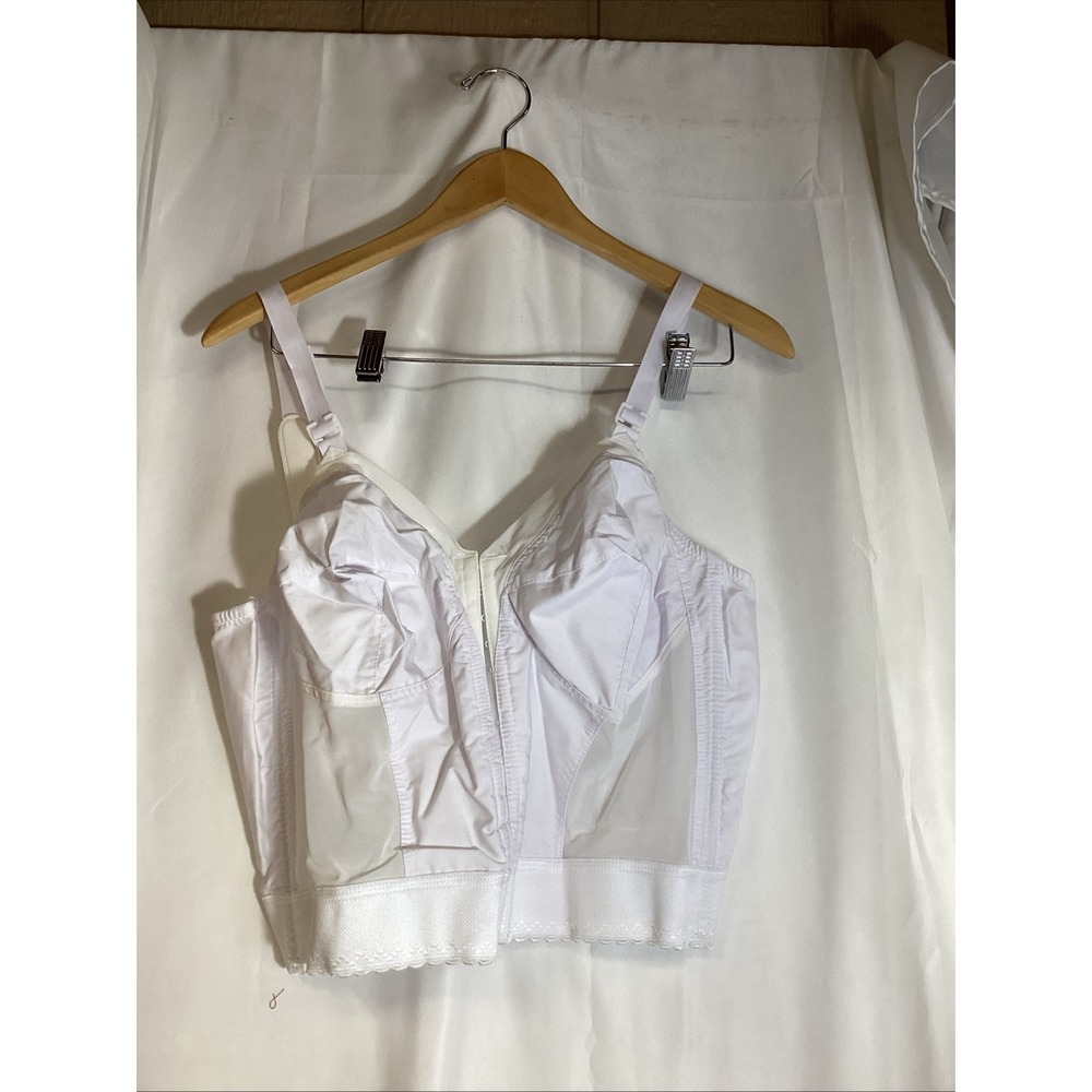 equisuite white top corset front closure size 44b